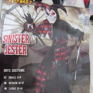 Sinister Jester Kids Halloween Costume